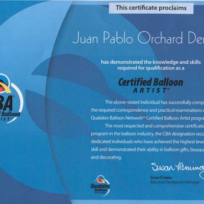 Certified Ballon Artist